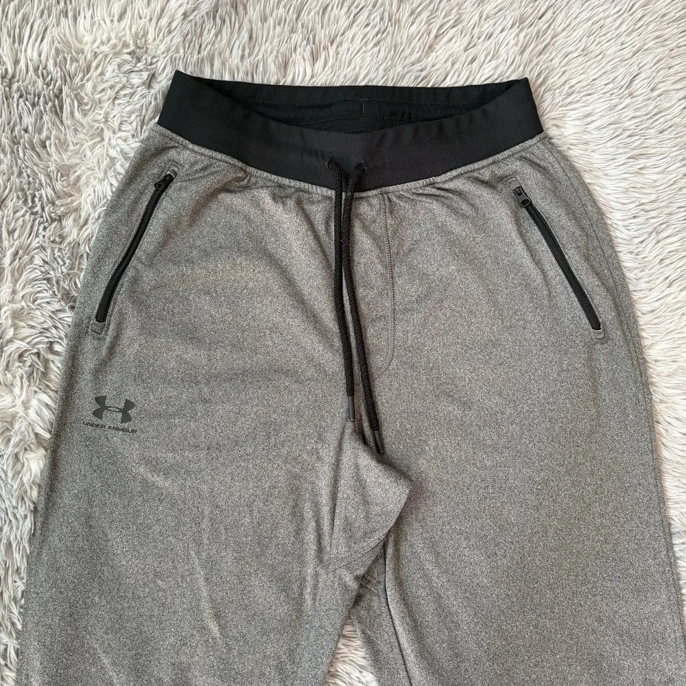Under Armour Dri-fit Jogger Pants Gray Men's Medium Athletic Workout Run Casual‎